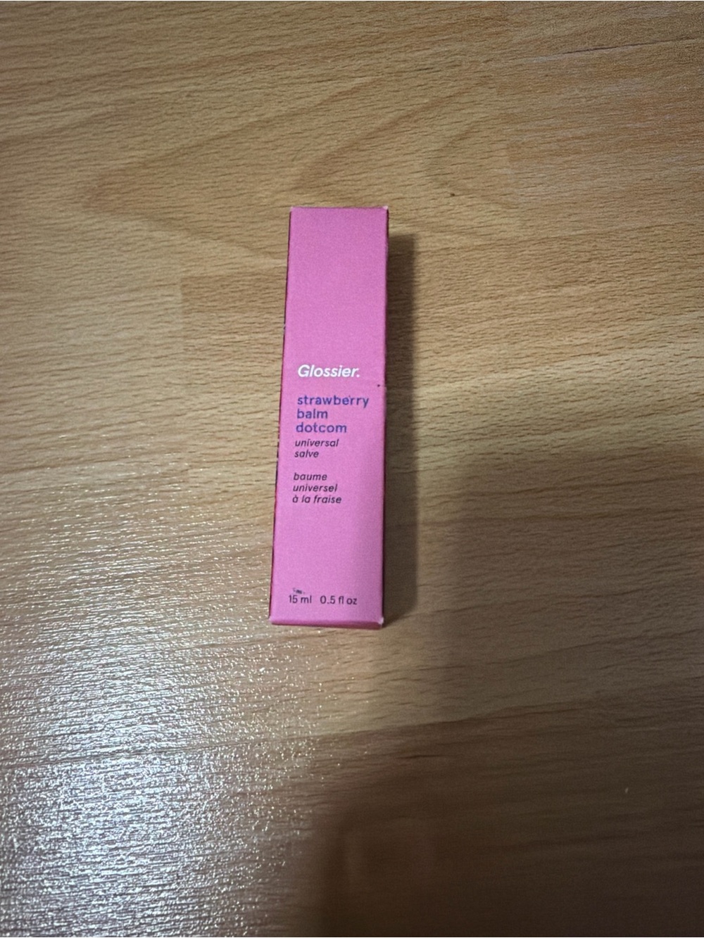 Glossier Strawberry Balm Dotcom Universal Salve - Bright Pink Tube